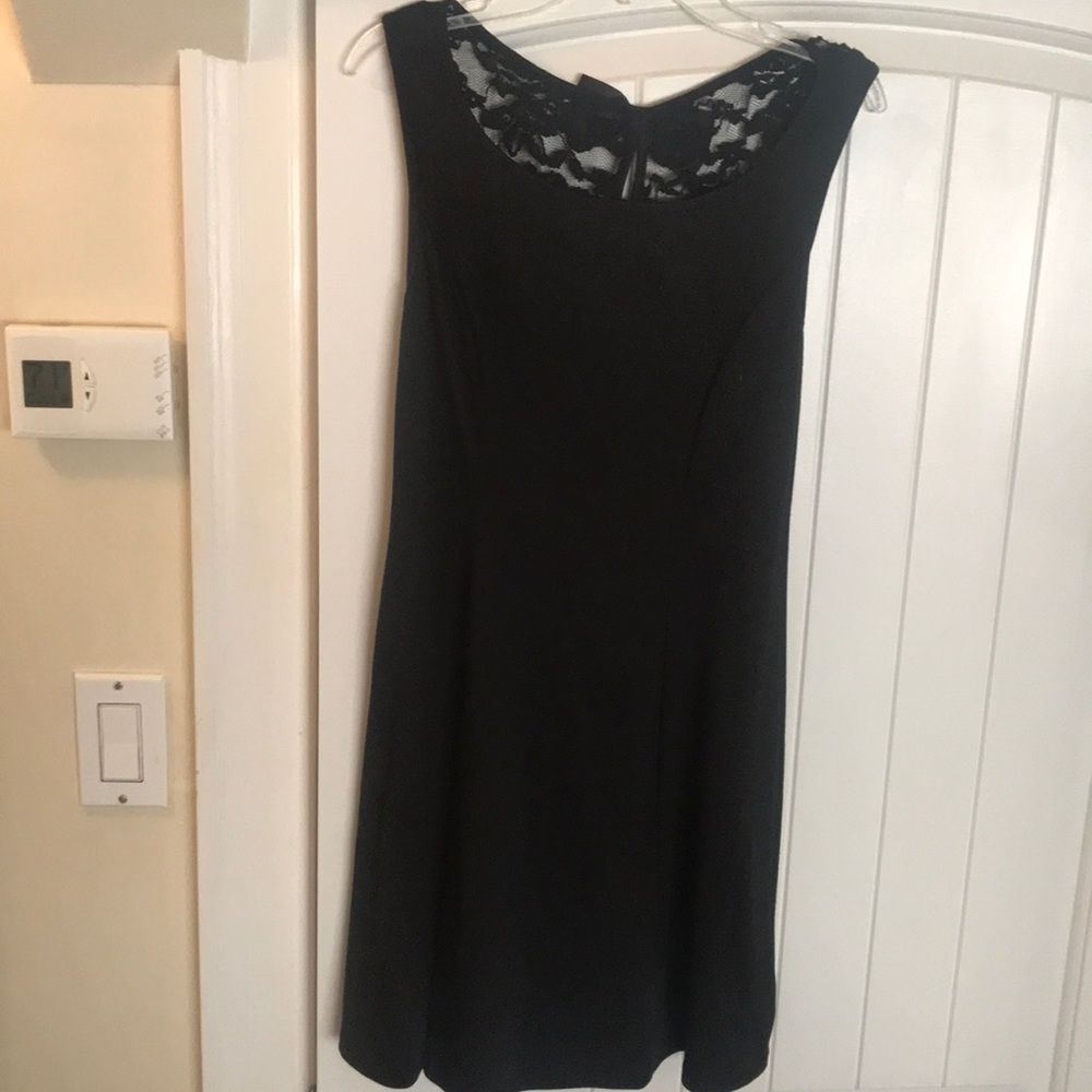 Black mini dress